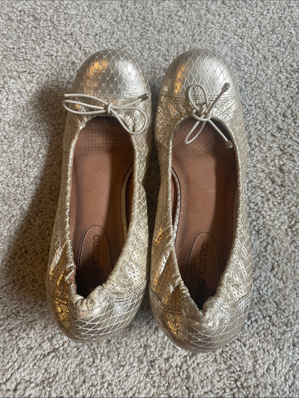 Metallic kitten heel - Gold